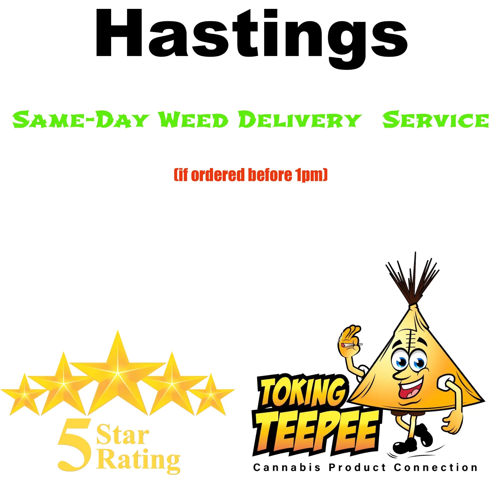 hastings same day weed delivery service