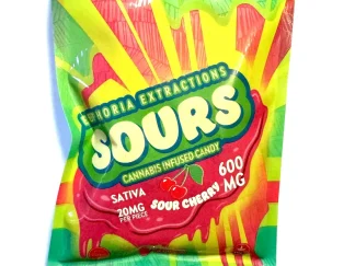 Euphoria Extracts Sours Cherry 600mg THC Sativa