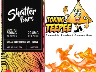 EuphoriaExtracts 500mg Sativa Dark Chocolate Shatter Bars