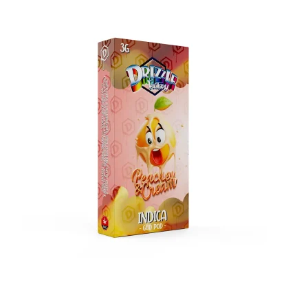 Drizzle Factory 3 gram vape pen Indica Peaches and cream