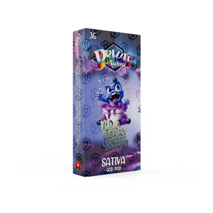 Drizzle Factory 3 gram vape pen Sativa Blueberry Frozen Yogurt