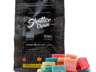 Euphoria Extractions 3000 mg THC Sativa Shatter Chews